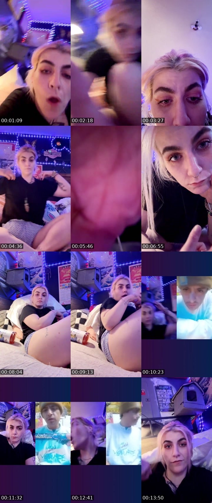 Contact-sheet preview of tiffunki's Liveme recording