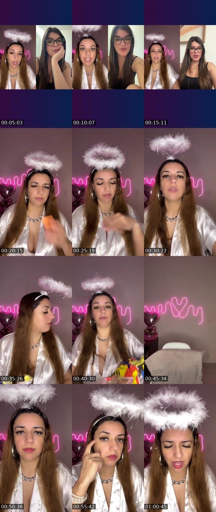 Contact-sheet preview of Line Ribeiro 😎's Liveme recording