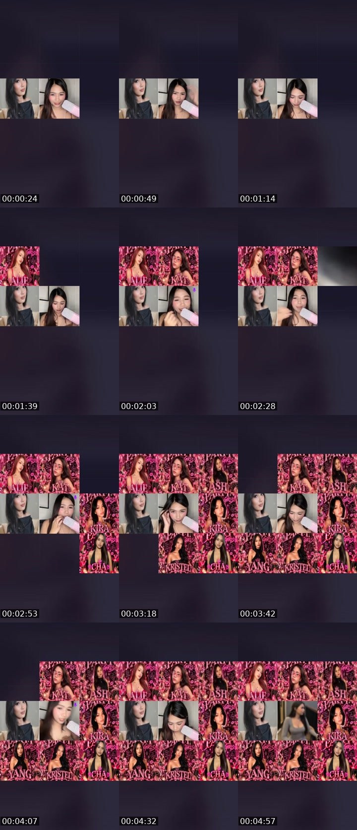 Contact-sheet preview of ♛ₚₕ 𝓐𝓫𝔂🍷's Liveme recording