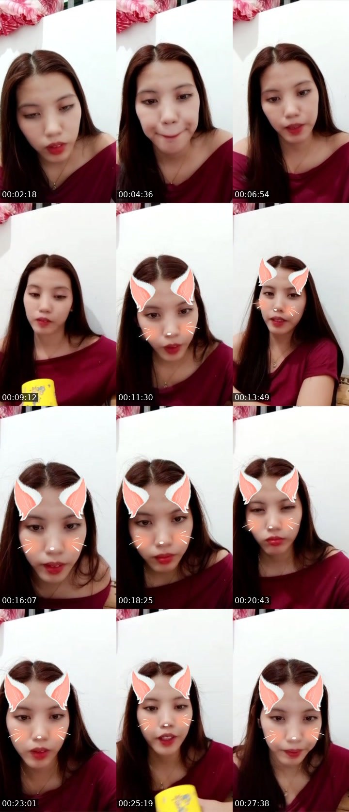 Contact-sheet preview of ☝️❤️SaySay's Liveme recording