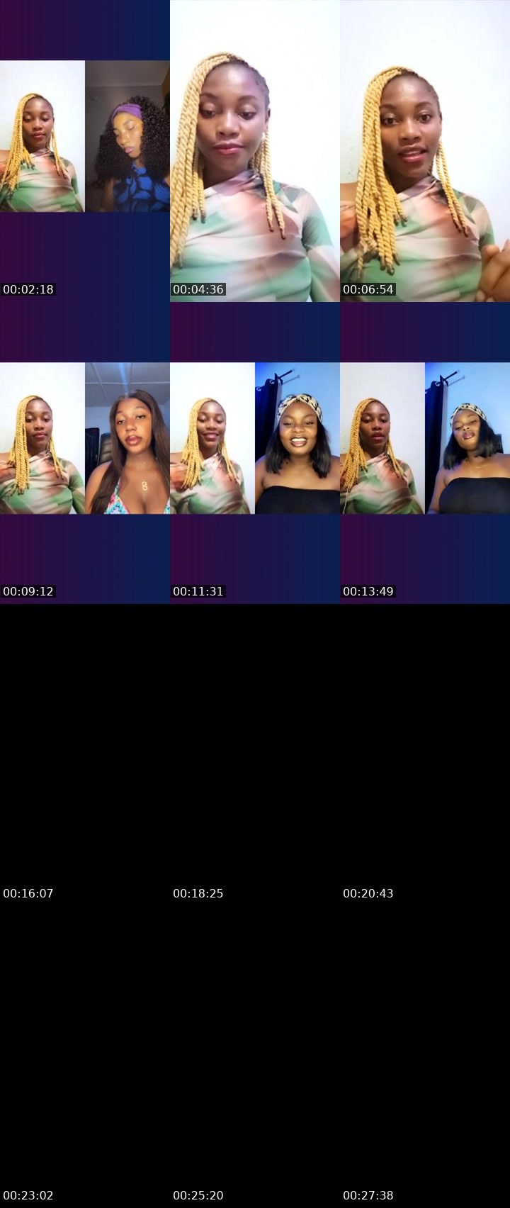 Contact-sheet preview of 𝙴𝚕𝚜𝚊💸's Liveme recording