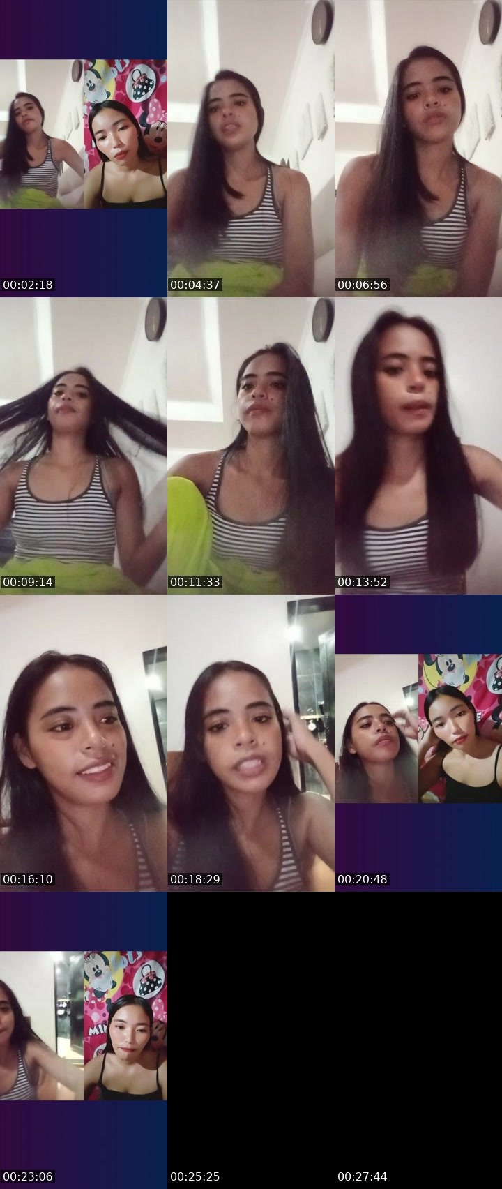 Contact-sheet preview of 🍃👸yuna🌼's Liveme recording