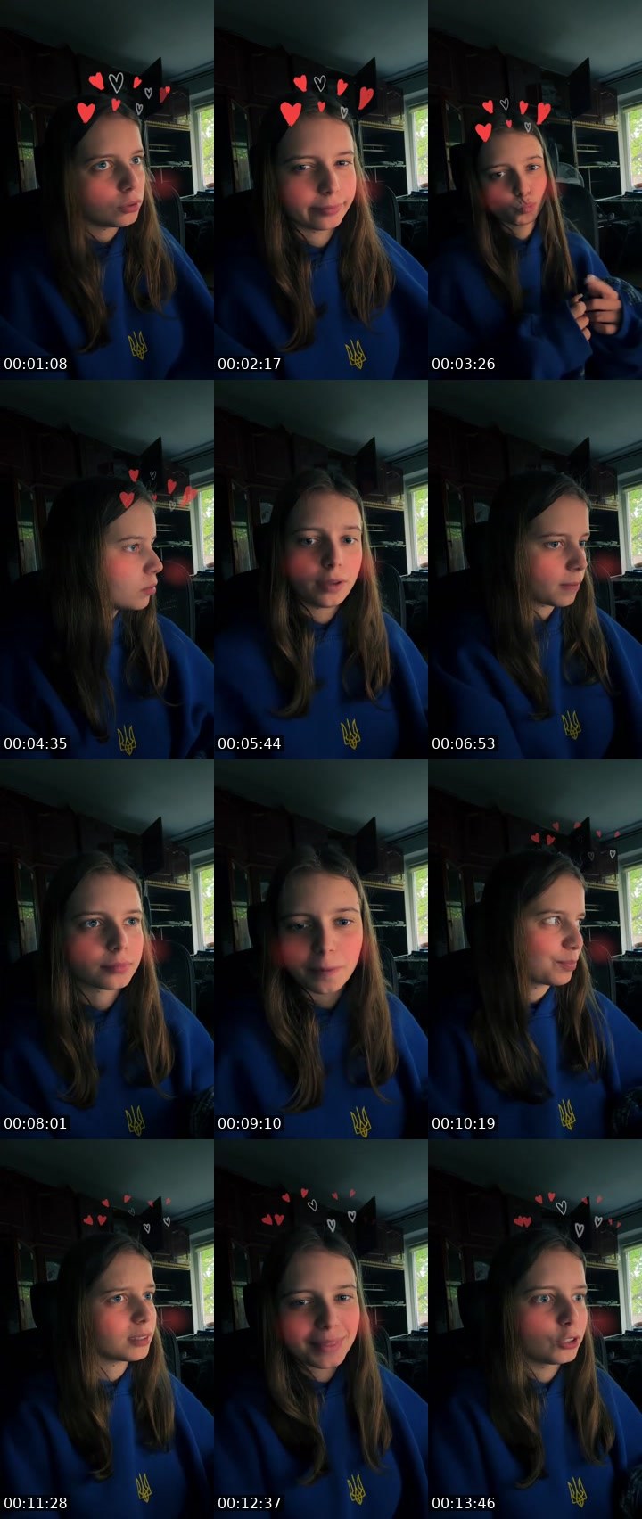 Contact-sheet preview of ᴄᴏᴜᴄʜ℘ᴏᴛᴀᴛᴏ🪽🇺🇦's Liveme recording