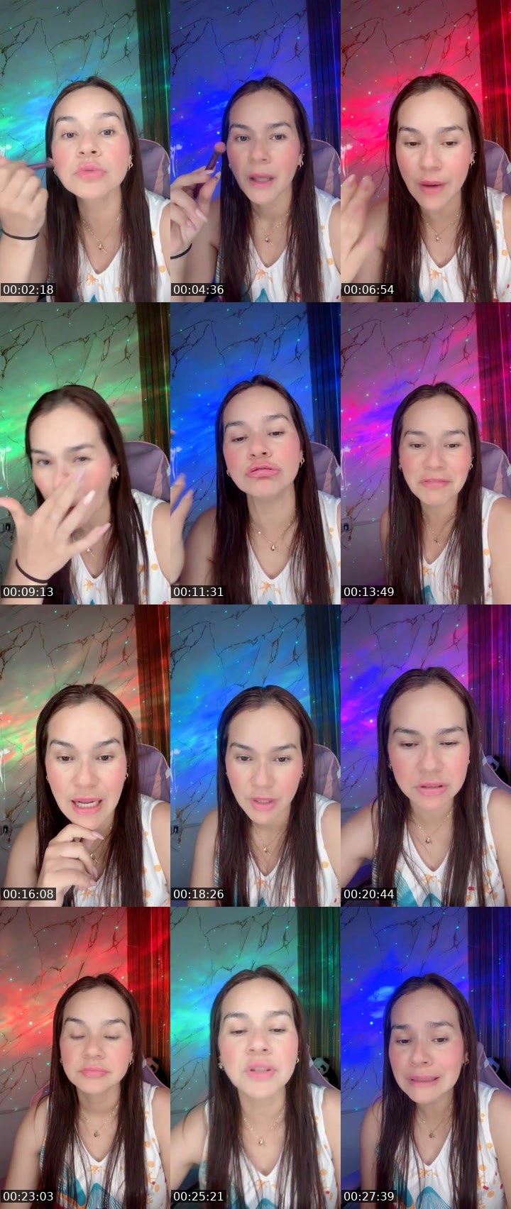 Contact-sheet preview of Sarah26🦋's Liveme recording