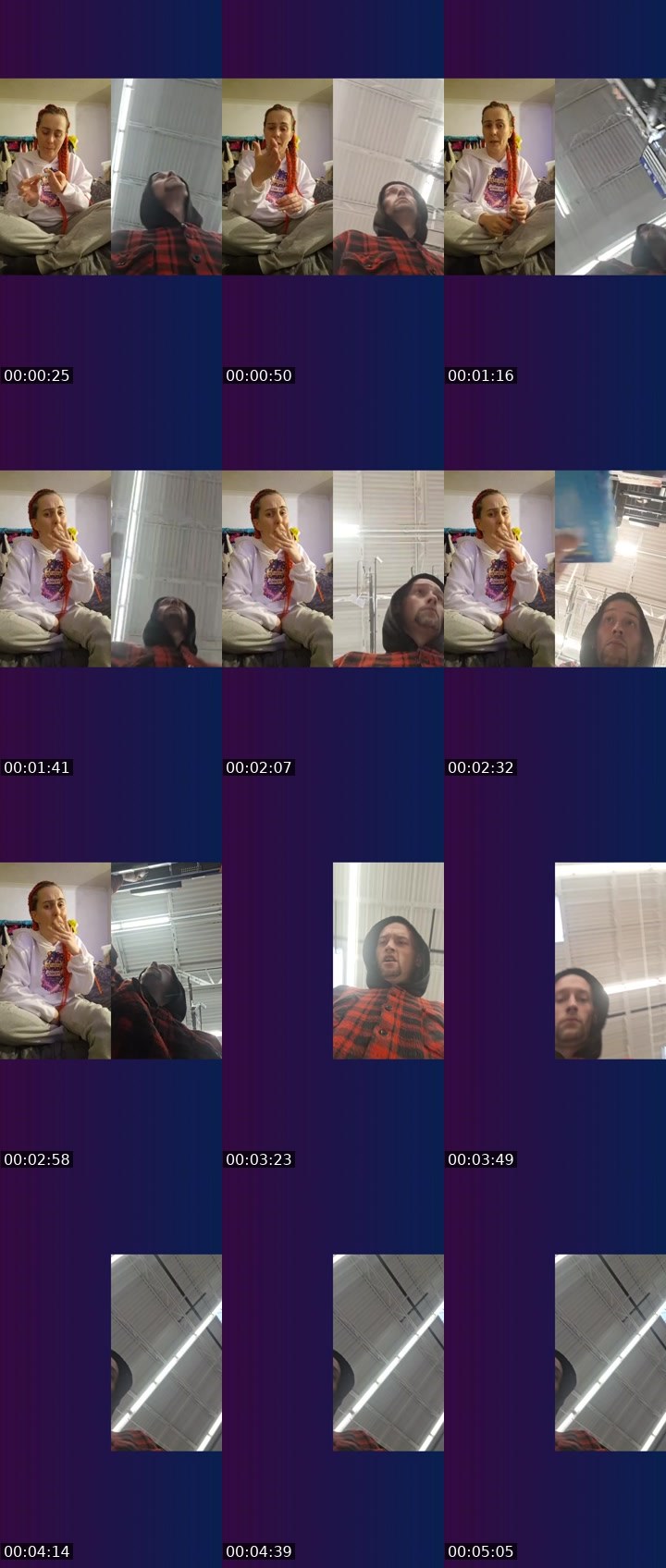 Contact-sheet preview of Iamsarahwildego's Liveme recording