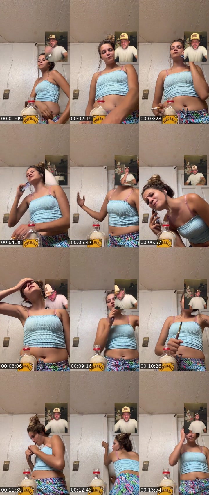 Contact-sheet preview of Queenbaddie420's Liveme recording