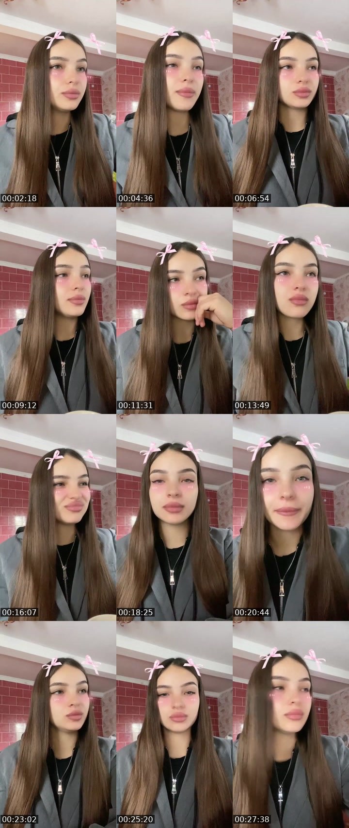 Contact-sheet preview of 🐍𝓚i𝓻𝓪💯🇺🇦's Liveme recording