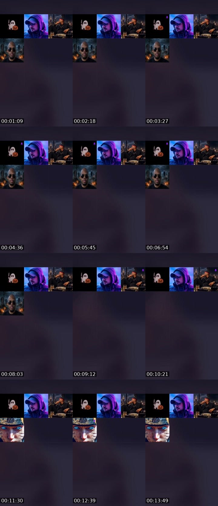 Contact-sheet preview of 東京 ♡'s Liveme recording