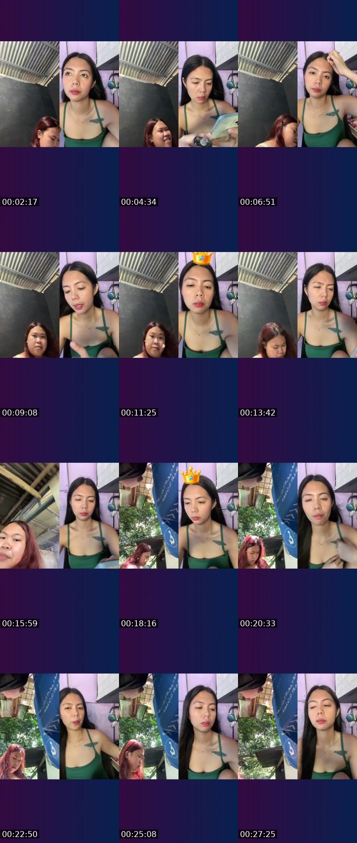 Contact-sheet preview of 👸🏻Asya.☘️'s Liveme recording