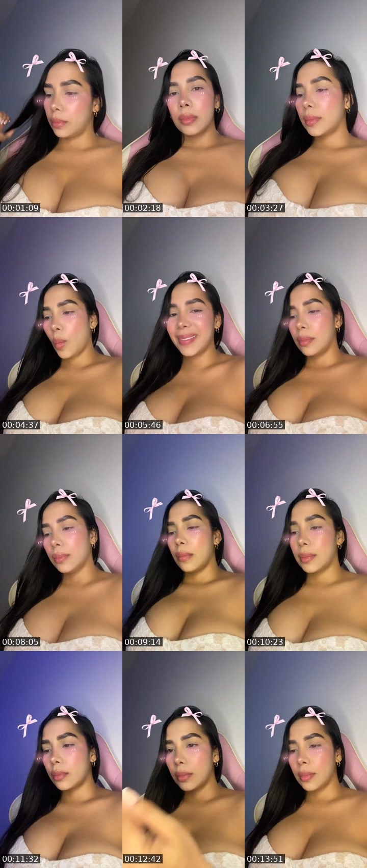 Contact-sheet preview of 👿𝒦 𝒜 𝑅 𝐼🌸's Liveme recording