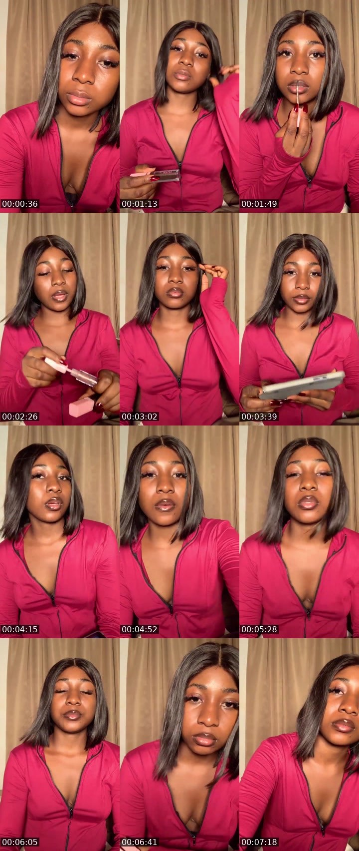 Contact-sheet preview of Ammiee23's Liveme recording