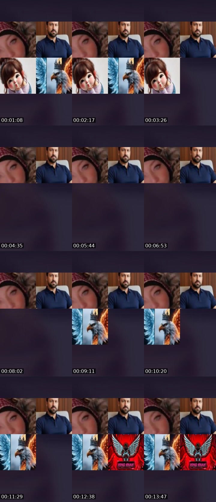 Contact-sheet preview of 🦉 WISE OWL 🦉's Liveme recording