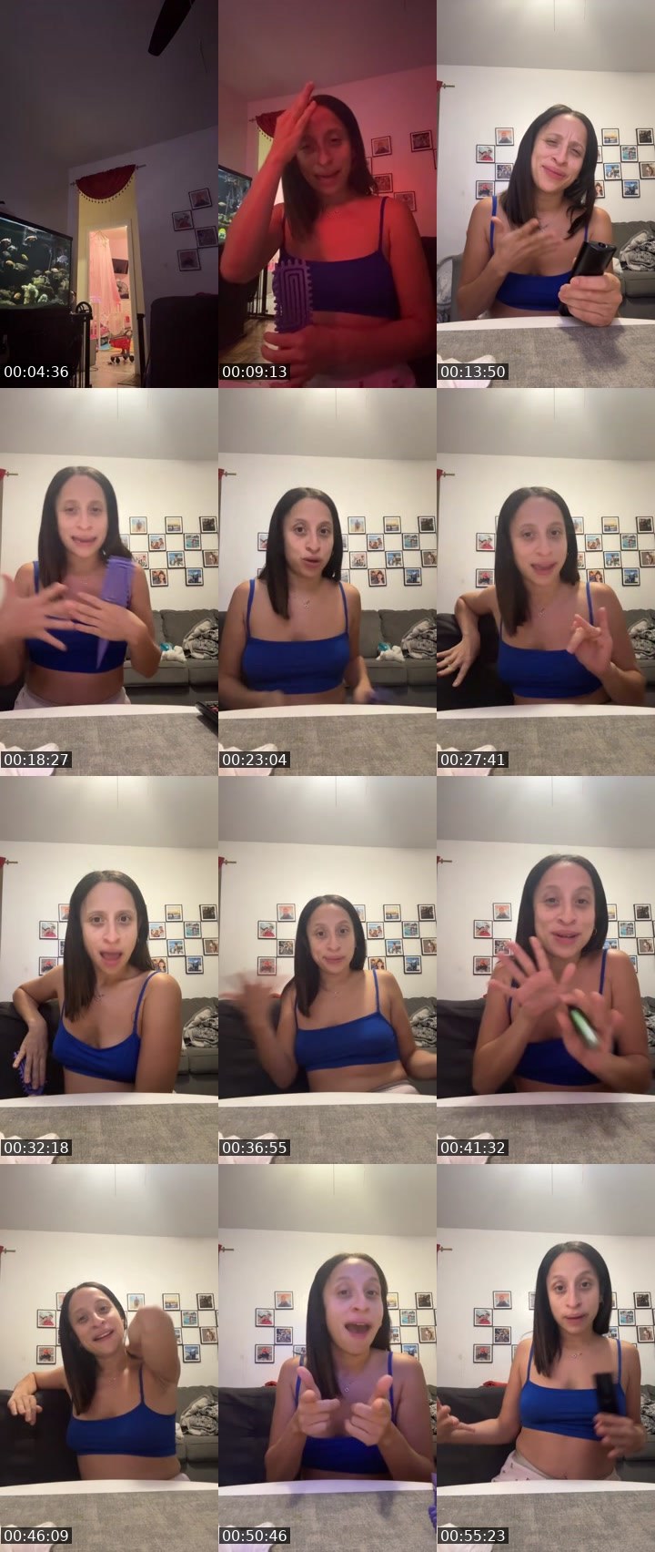 Contact-sheet preview of JulieboO30's Liveme recording