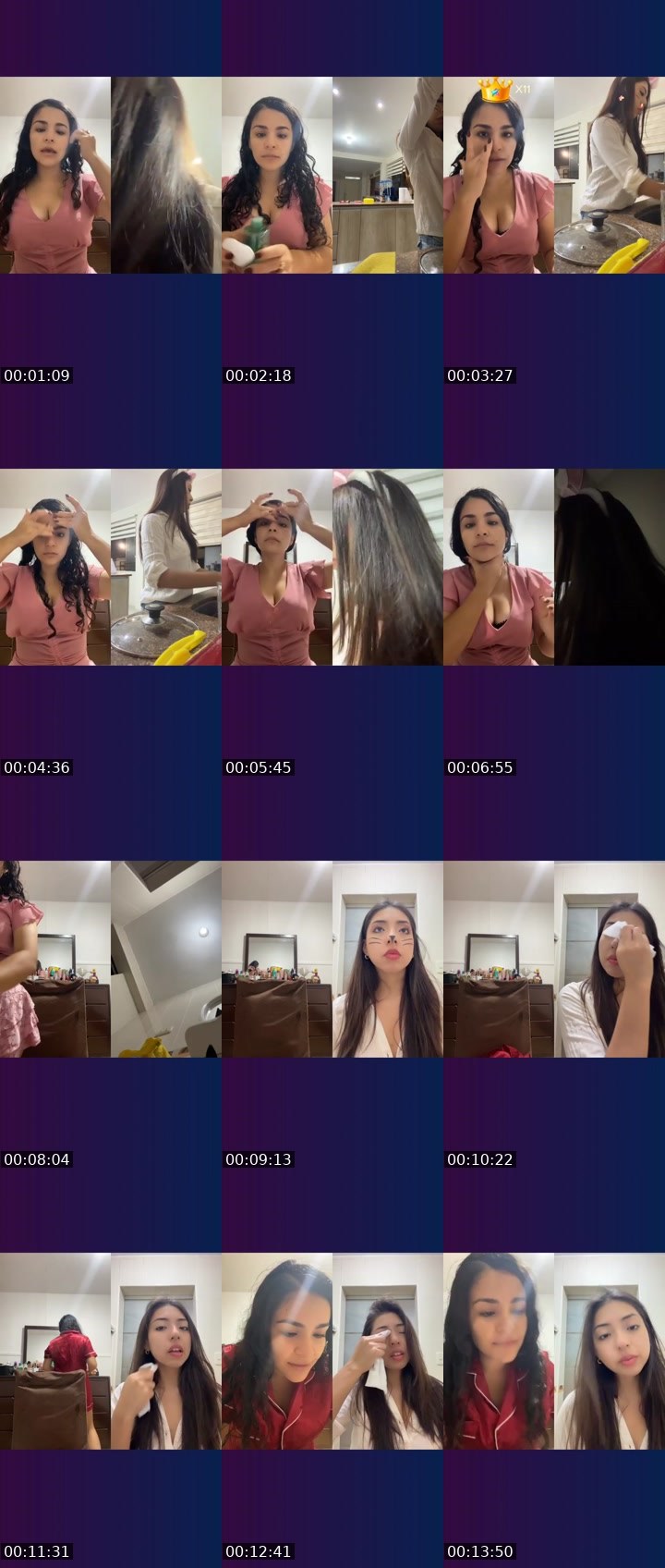 Contact-sheet preview of 🌐Paola🧸👻♥️'s Liveme recording