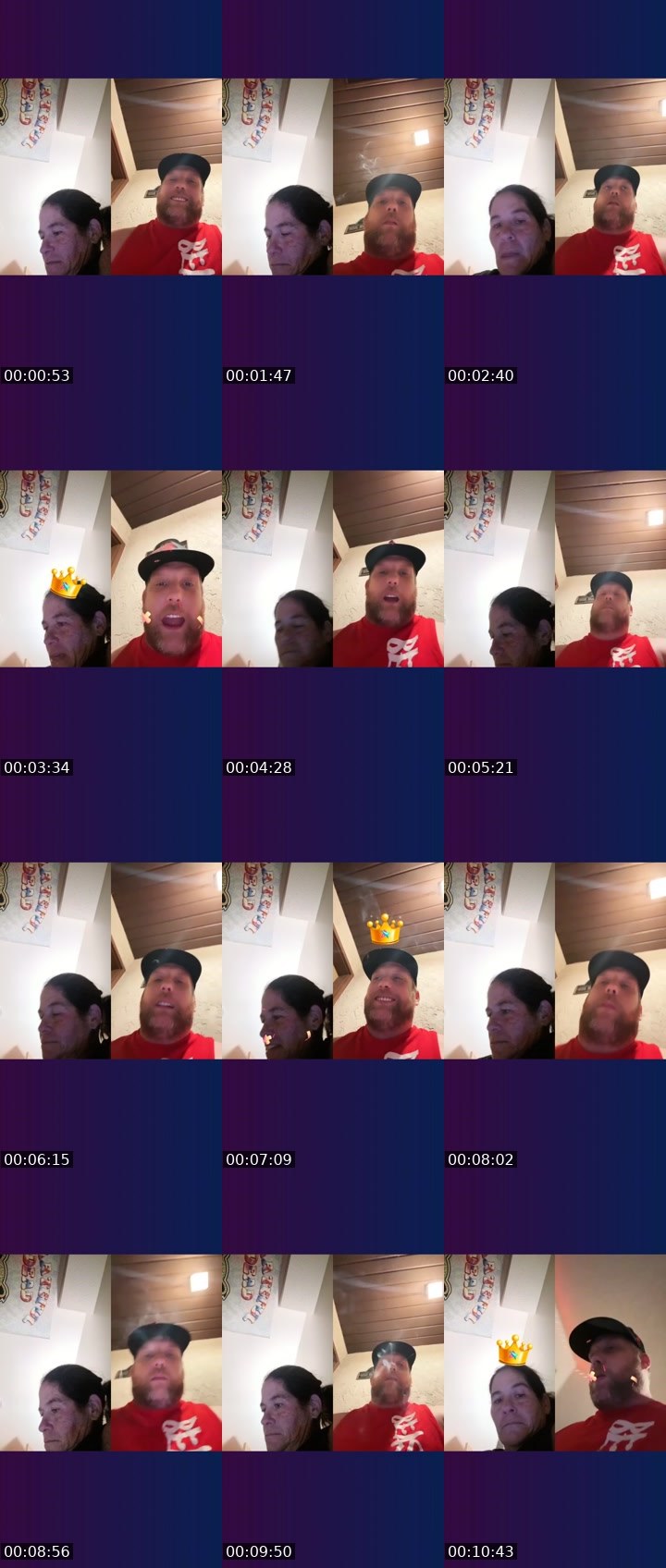 Contact-sheet preview of M Ripp's Liveme recording