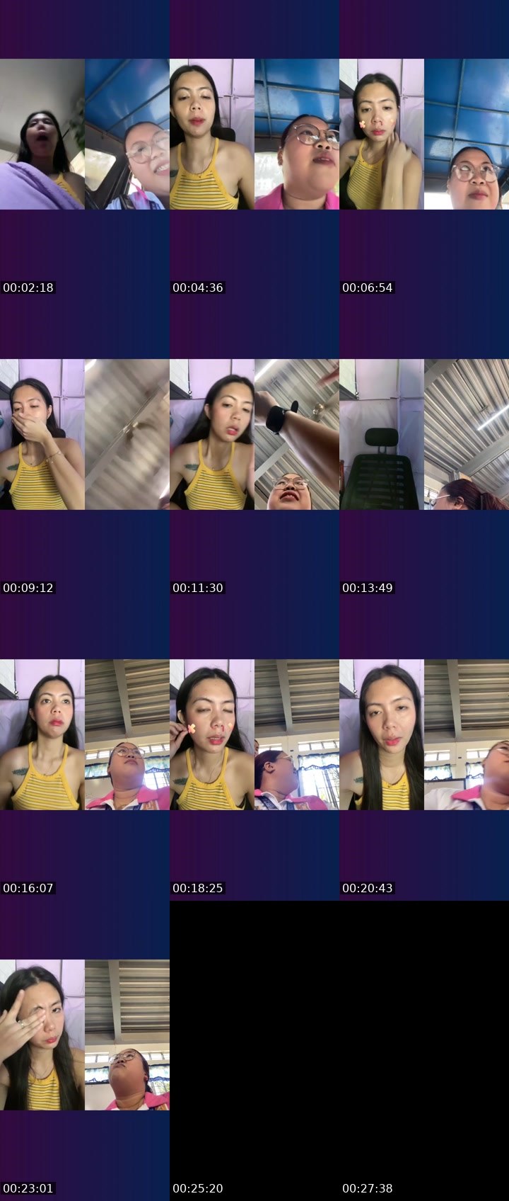 Contact-sheet preview of 👸Yoona🍀's Liveme recording