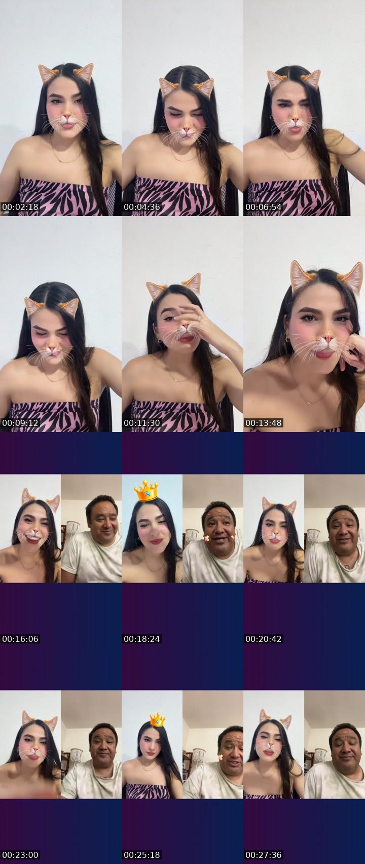 Contact-sheet preview of 🌐Vale💋🖤's Liveme recording