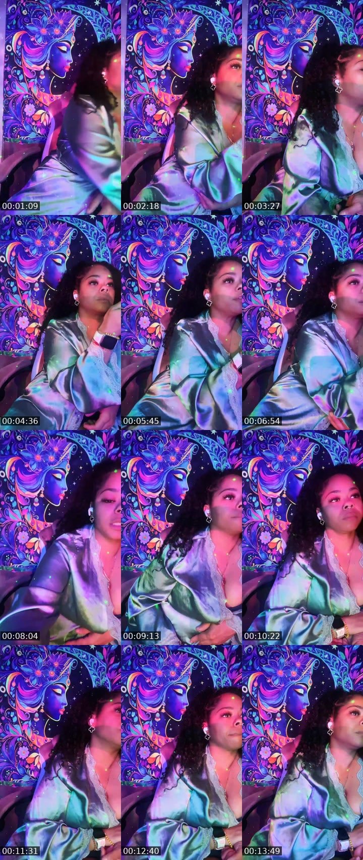 Contact-sheet preview of 🎭⃤ ČĤÚĹĂ 🇩🇴🇯🇲〽️'s Liveme recording