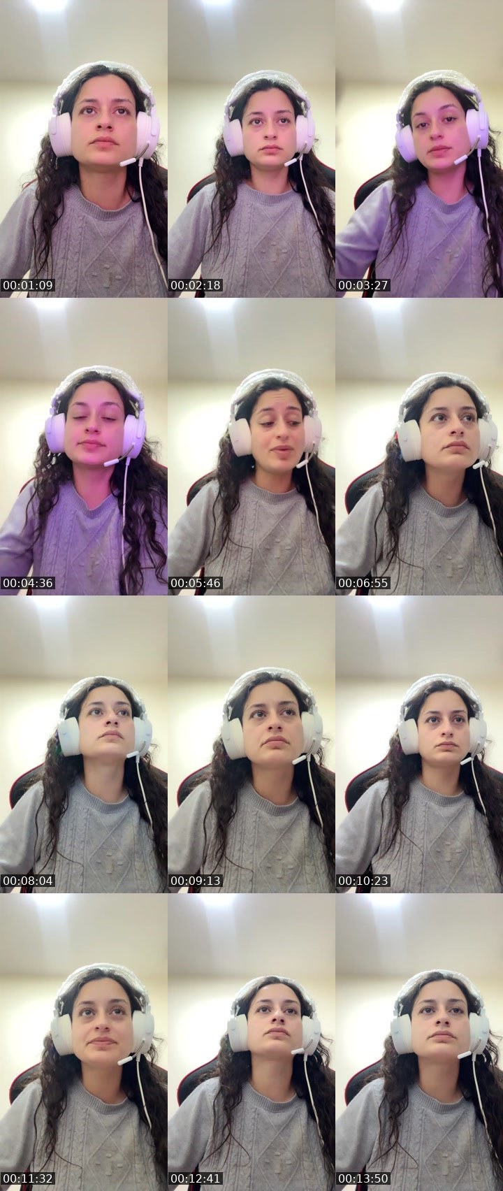 Contact-sheet preview of 𝘌𝘭𝘭𝘢 𝘞𝘦𝘪𝘳𝘥's Liveme recording