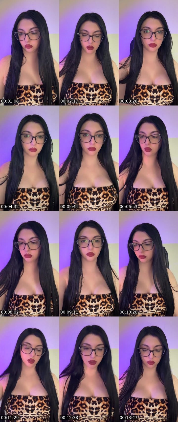 Contact-sheet preview of 💋Alena💋's Liveme recording