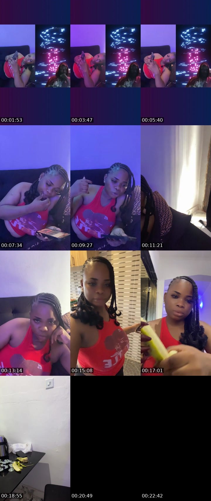 Contact-sheet preview of SAVAGE🍭 🍭's Liveme recording