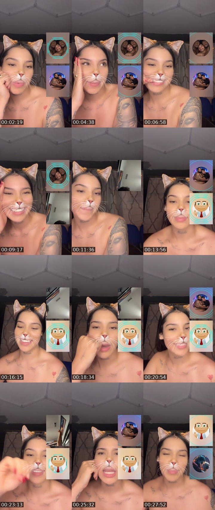Contact-sheet preview of 🫦•ɳαƚαα•👑🧸🥥's Liveme recording