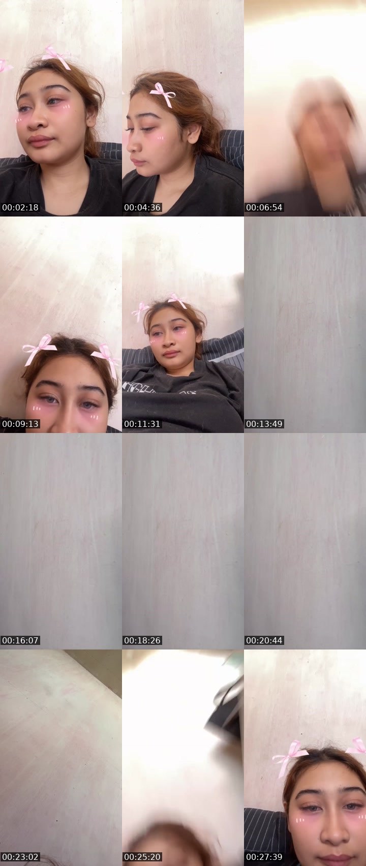 Contact-sheet preview of 👸🏻 yshie 🦋's Liveme recording