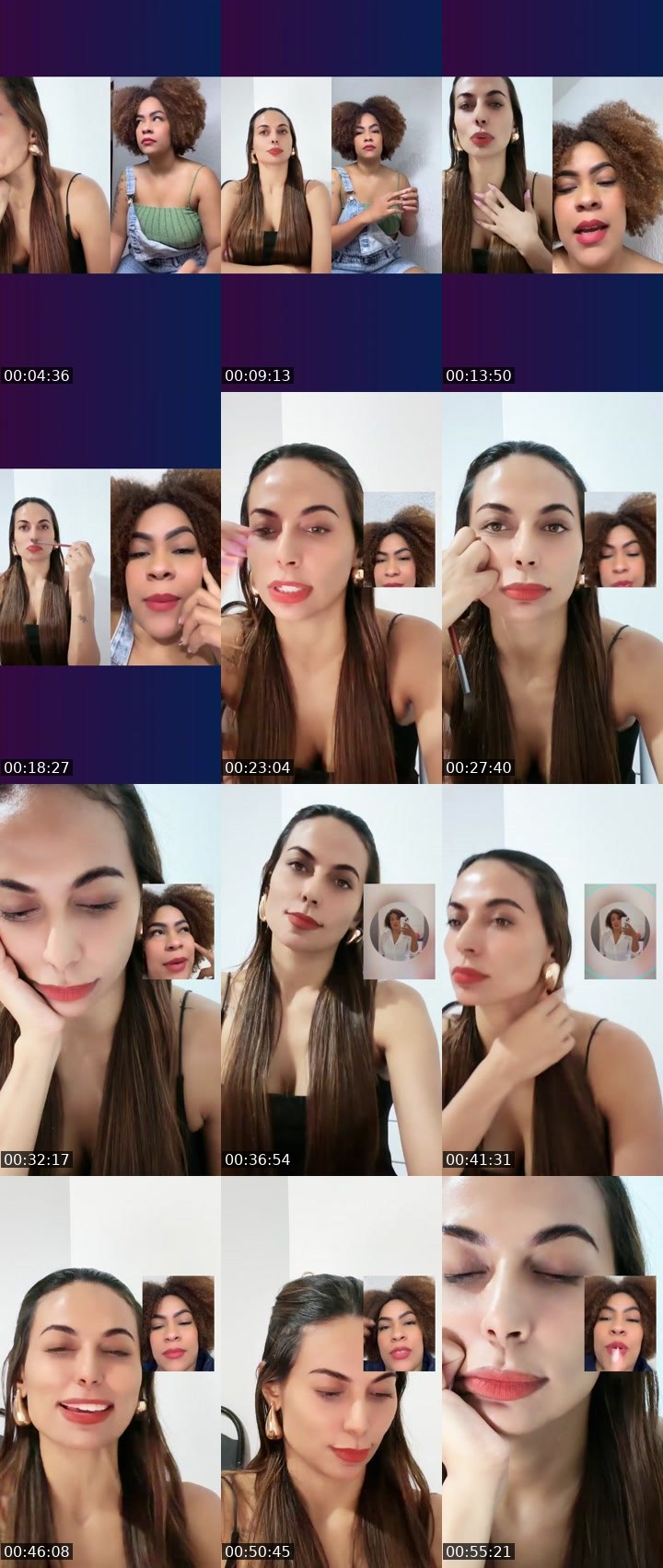 Contact-sheet preview of Maeva 🥂's Liveme recording