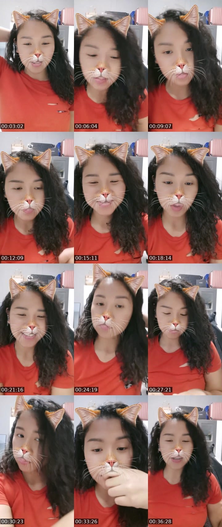 Contact-sheet preview of ♡MeiMeiメイメイ愛's Liveme recording
