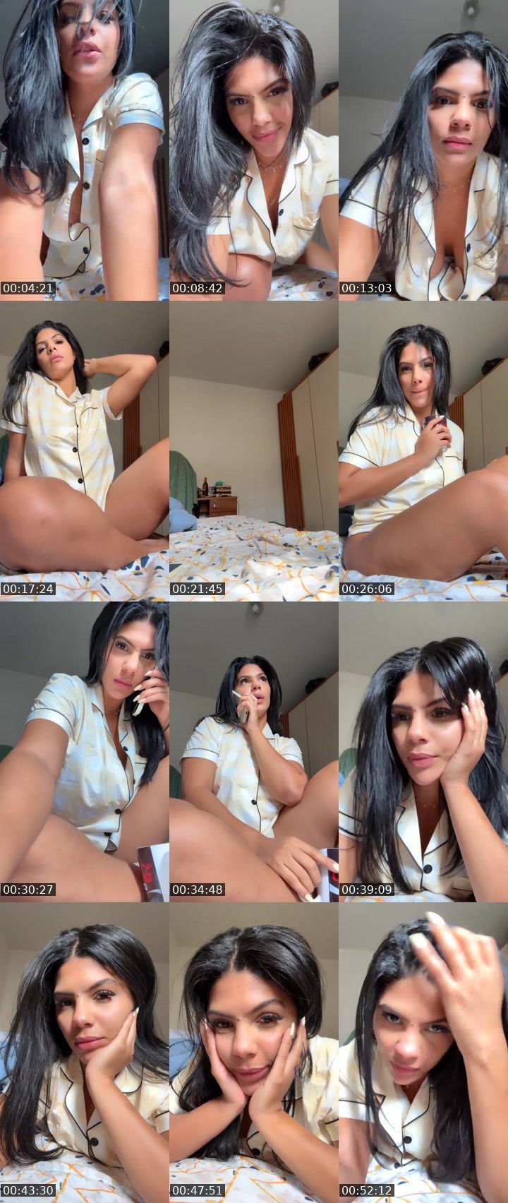 Contact-sheet preview of Bella🌊👄's Liveme recording