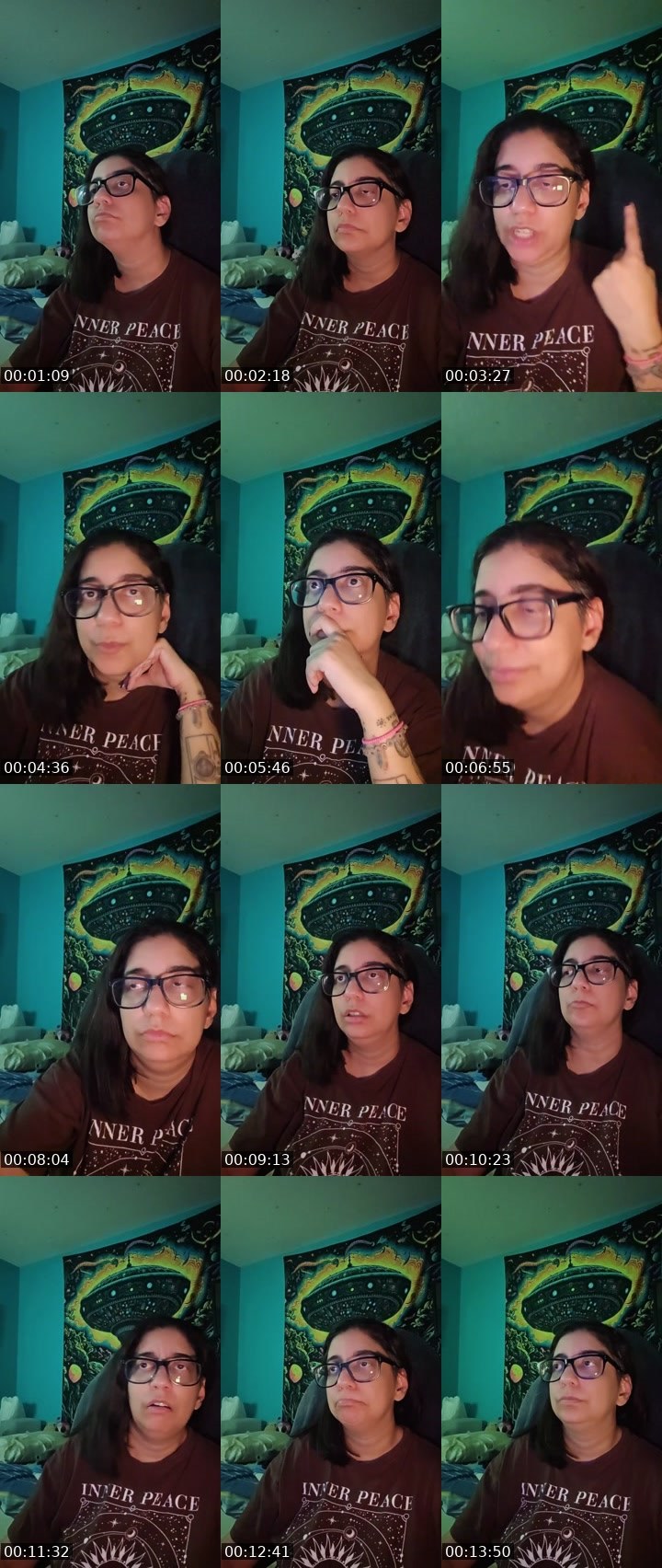 Contact-sheet preview of Manisha🖖👽🖤's Liveme recording