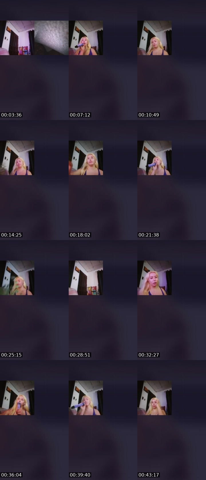 Contact-sheet preview of 🌸🥨BBLove💝's Liveme recording