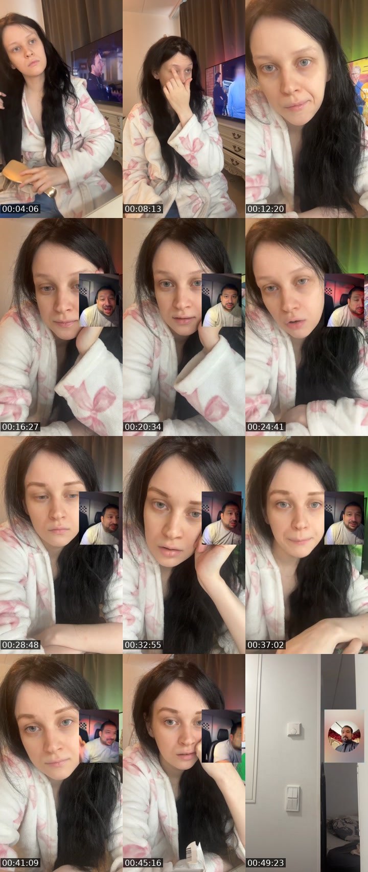 Contact-sheet preview of Inkkuu's Liveme recording