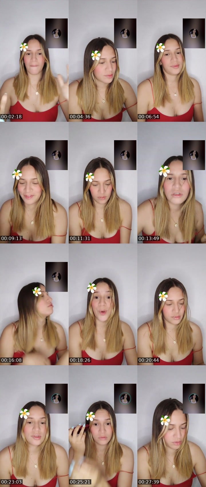 Contact-sheet preview of 👑⃤ Enyi 🌟's Liveme recording