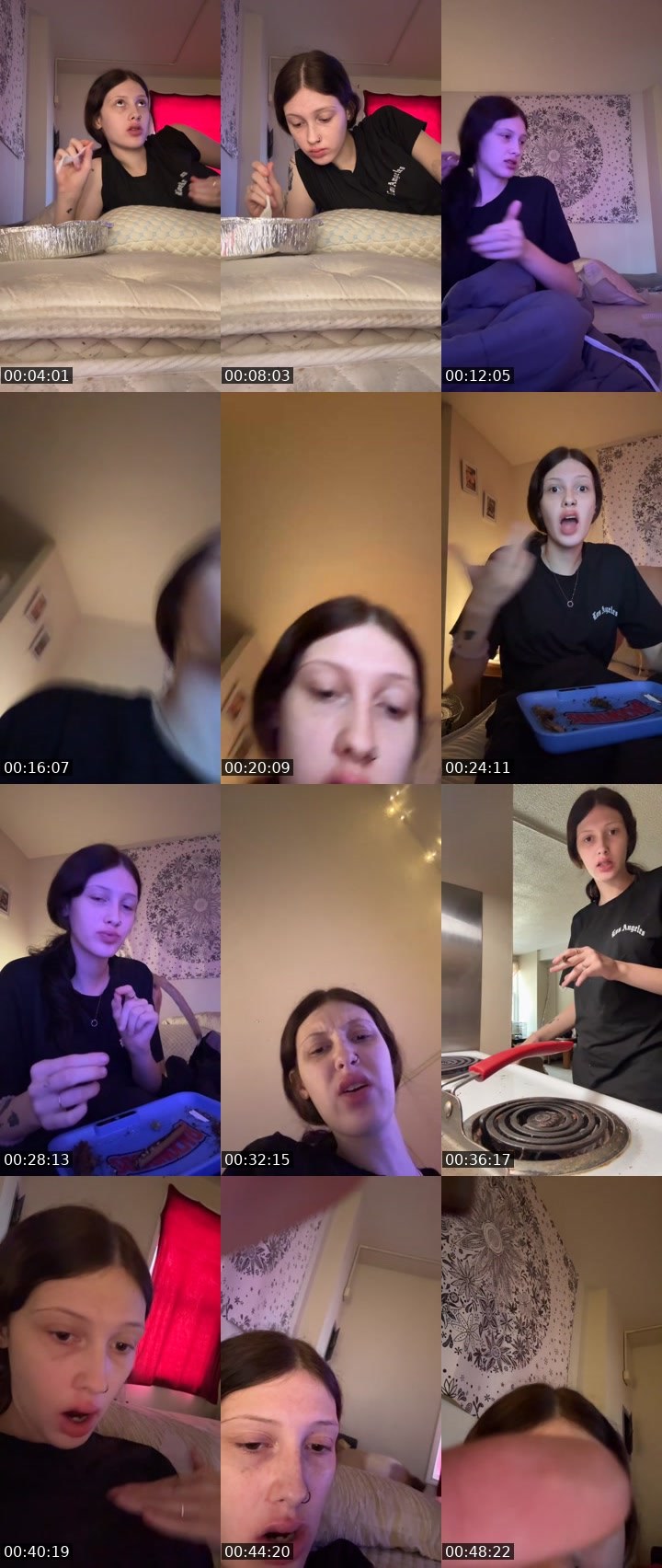 Contact-sheet preview of katelynnicole's Liveme recording
