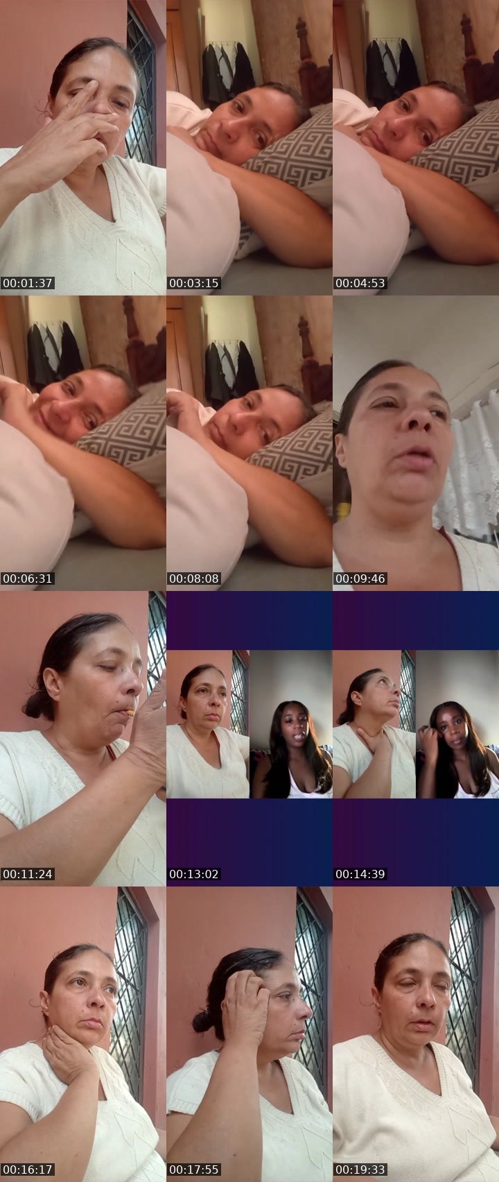 Contact-sheet preview of VIVIANE ULYSSEA's Liveme recording