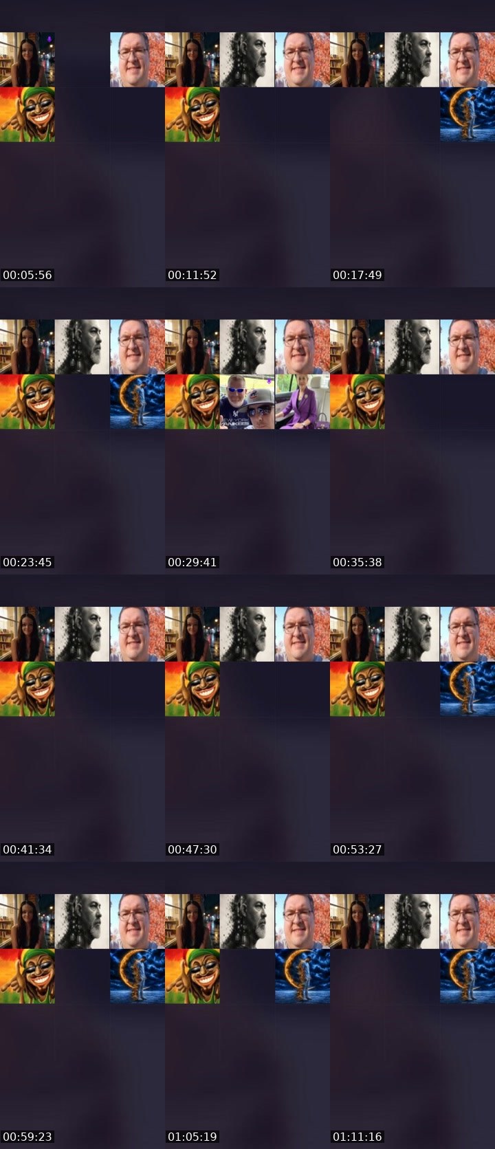 Contact-sheet preview of Blues💙Clues🐾🎁's Liveme recording