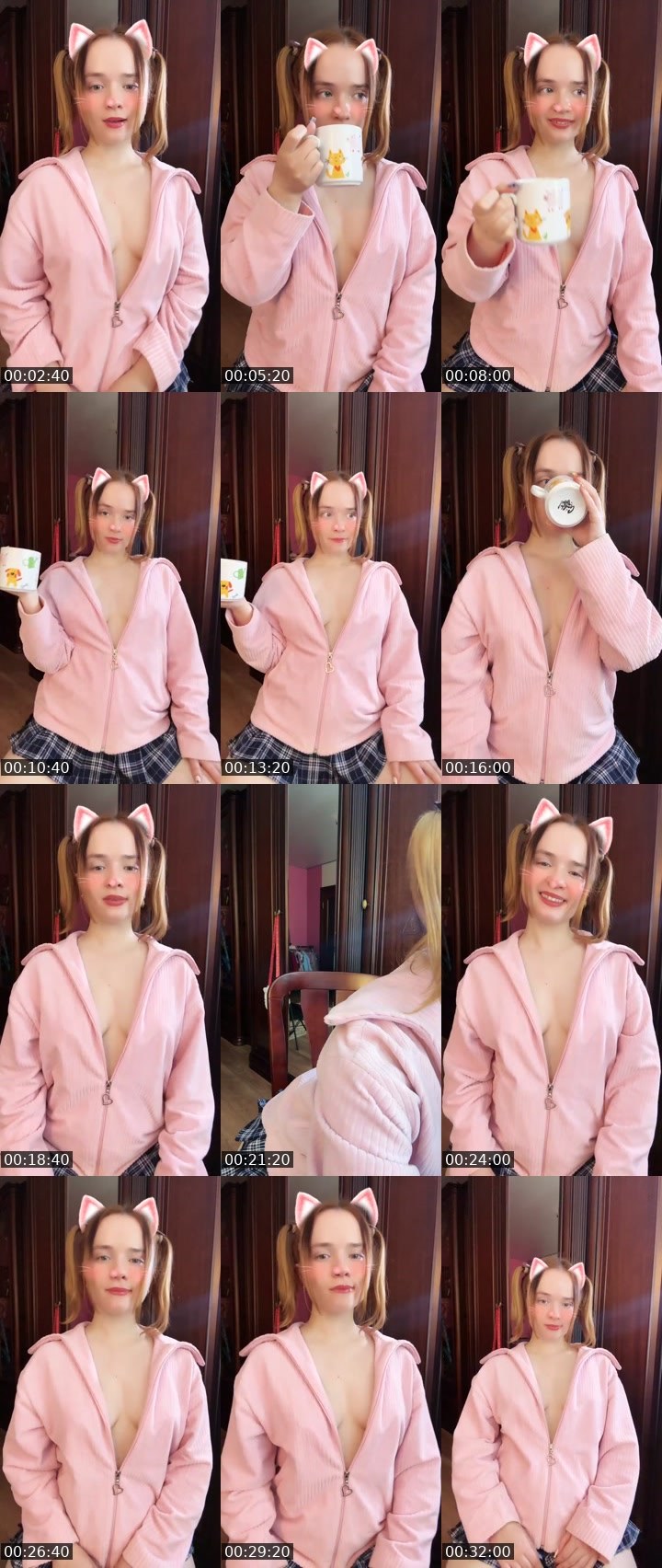 Contact-sheet preview of Tanya Oink-Oink's Liveme recording