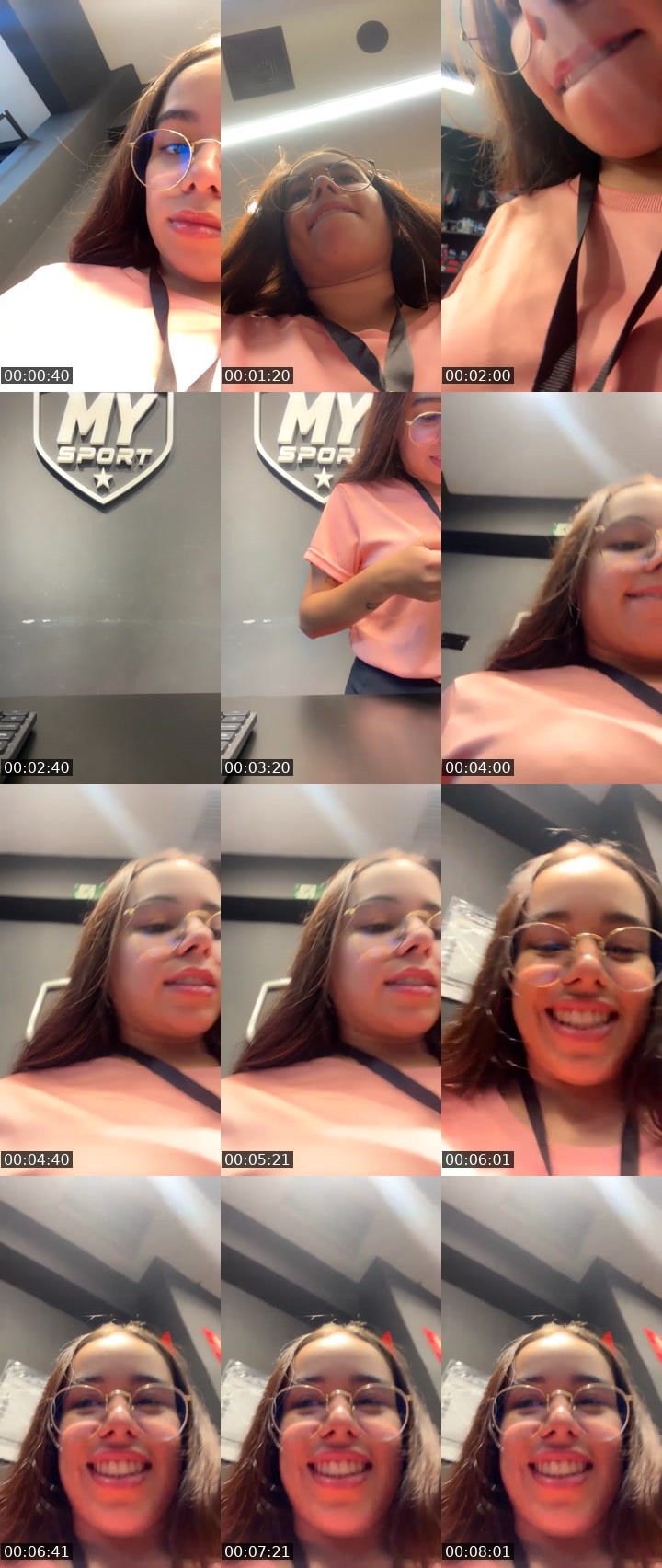 Contact-sheet preview of SweetCherry🍒's Liveme recording