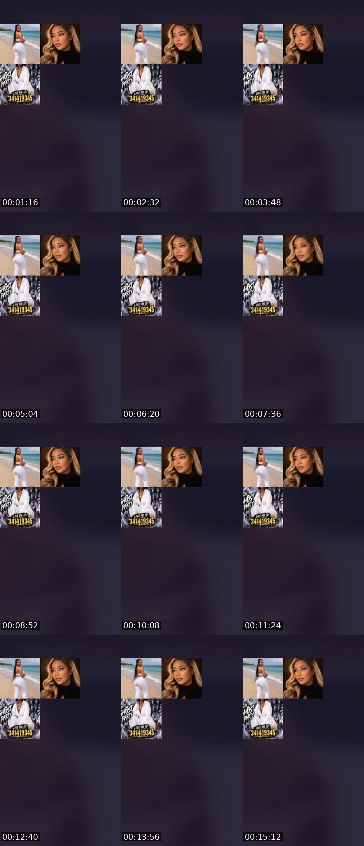 Contact-sheet preview of 🍕Mira💎💦💤's Liveme recording