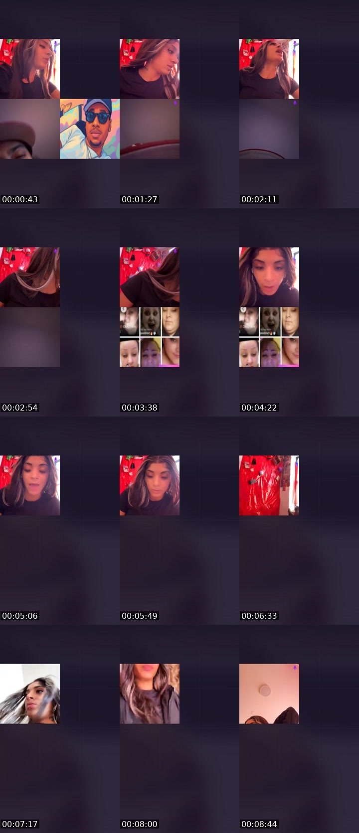 Contact-sheet preview of 💨ĐɆ₴₴łɆ฿₳฿ł🥂's Liveme recording