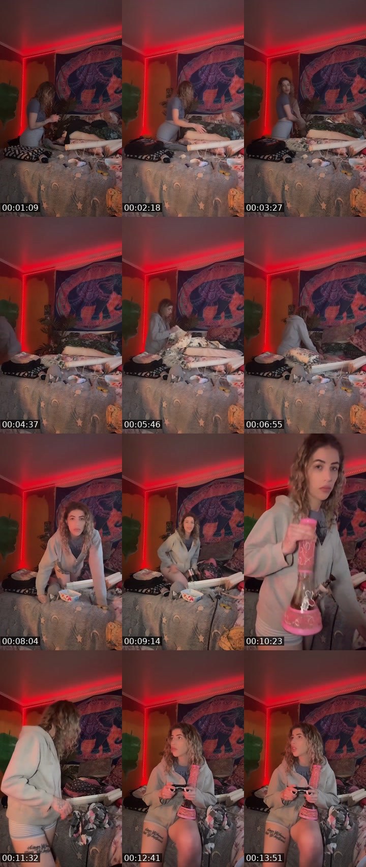 Contact-sheet preview of ⟢⊹✧𝔸𝕌𝕊𝕊𝕀𝔼✧⊹⟣'s Liveme recording