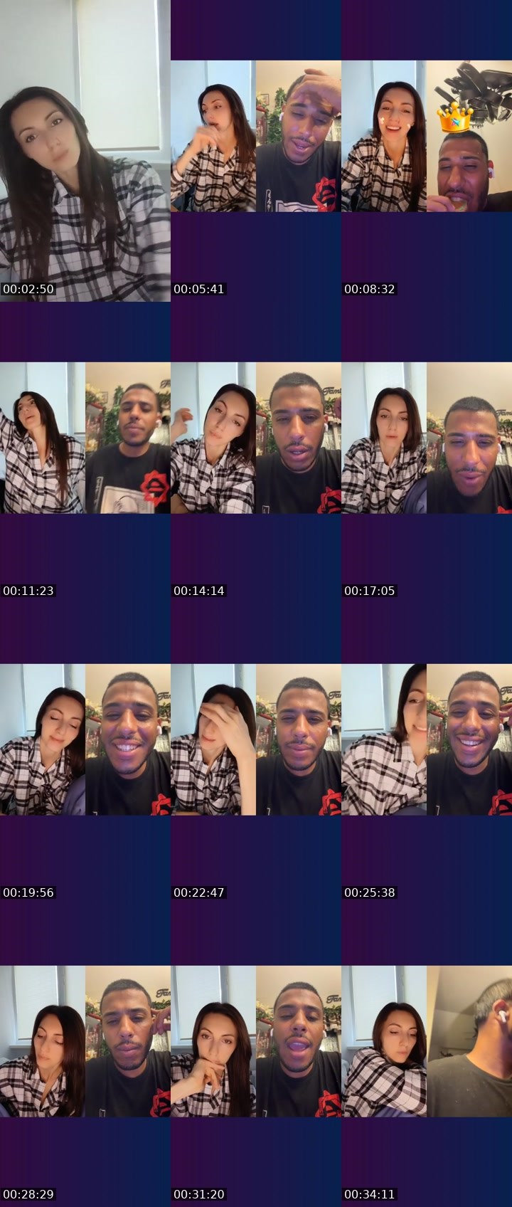 Contact-sheet preview of 💯Oly's Liveme recording