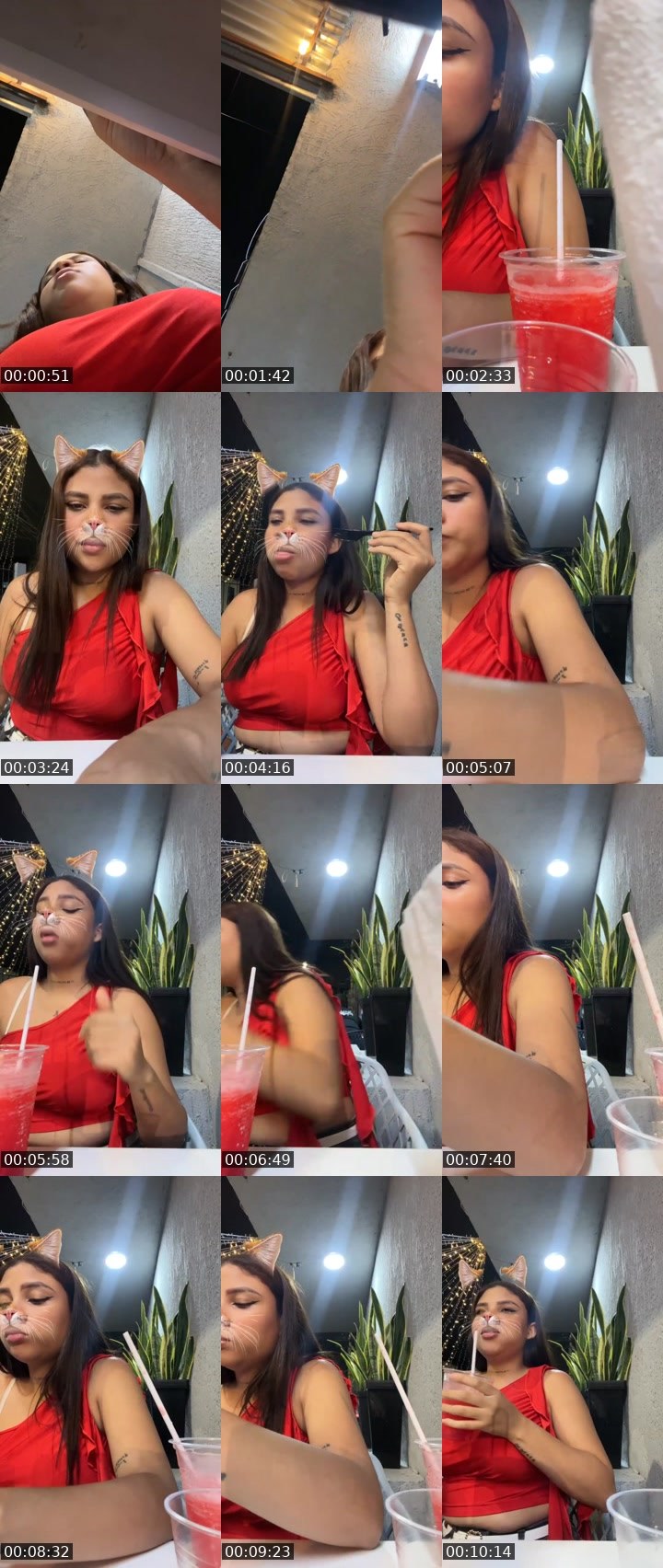 Contact-sheet preview of 🌐lizeth🎀 🧸's Liveme recording