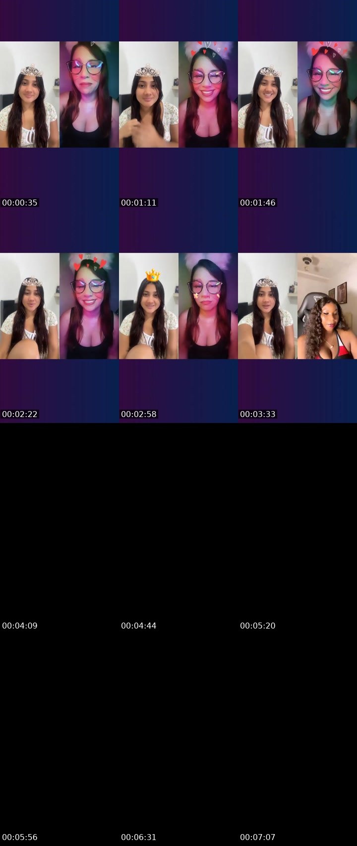 Contact-sheet preview of 🦂RosJaick 🫧🧸's Liveme recording