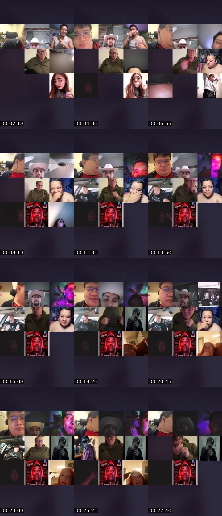 Contact-sheet preview of 🩵MamaAstro💨 𝑩𝑴𝑨's Liveme recording