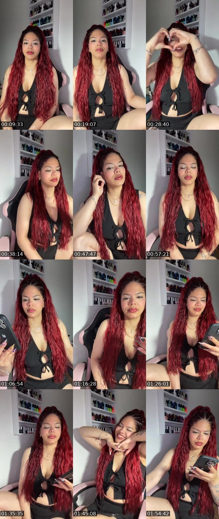 Contact-sheet preview of ❥🐠𝓛𝓮𝓼𝓵𝔂𝓮🧿🪽's Liveme recording