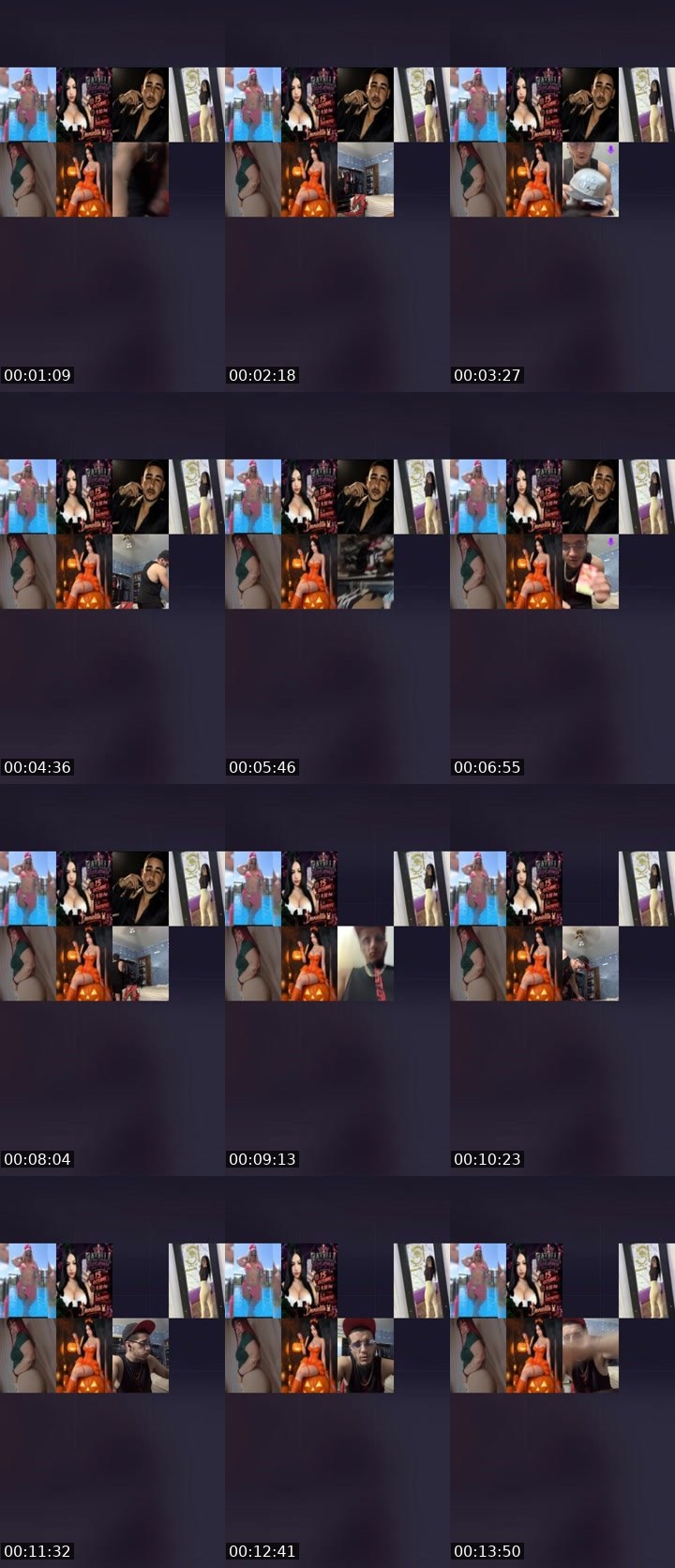Contact-sheet preview of 👑⃤Queenlinda💎's Liveme recording
