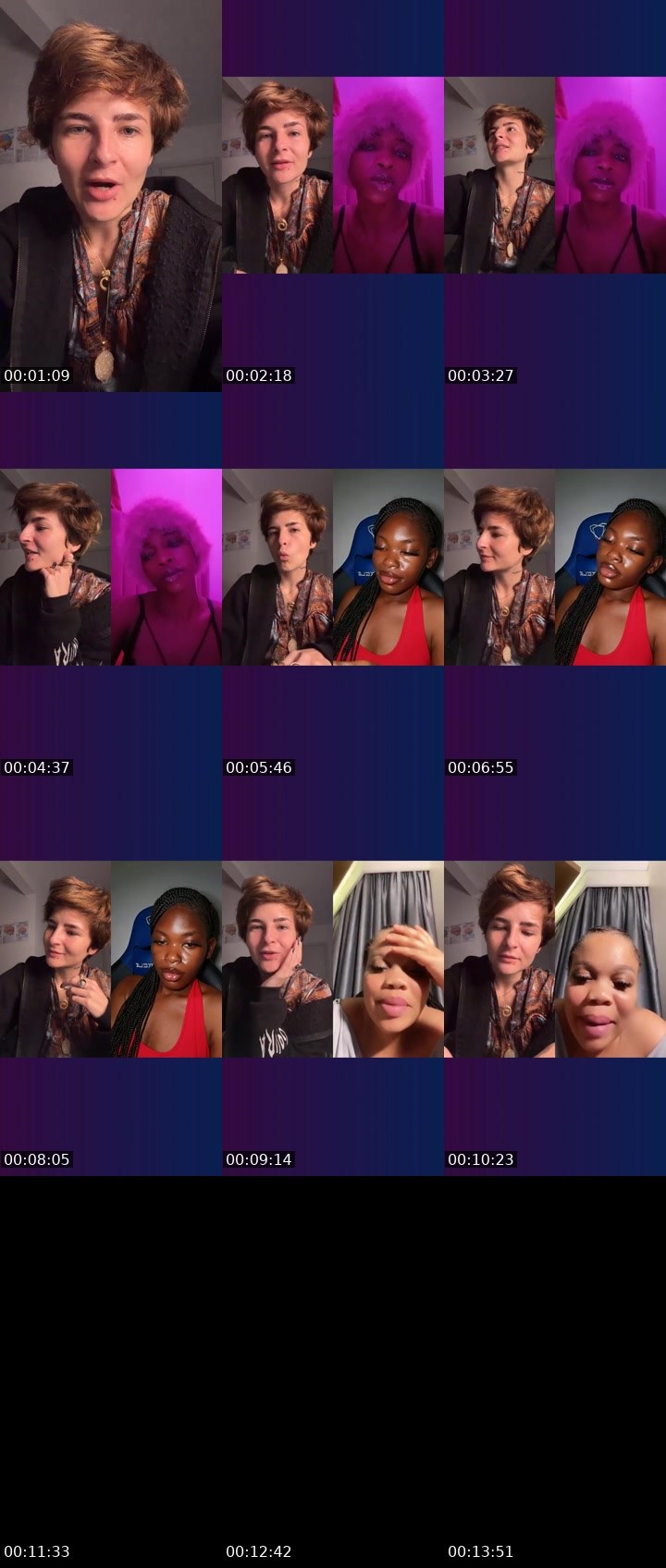 Contact-sheet preview of ❤️Buba❤️'s Liveme recording
