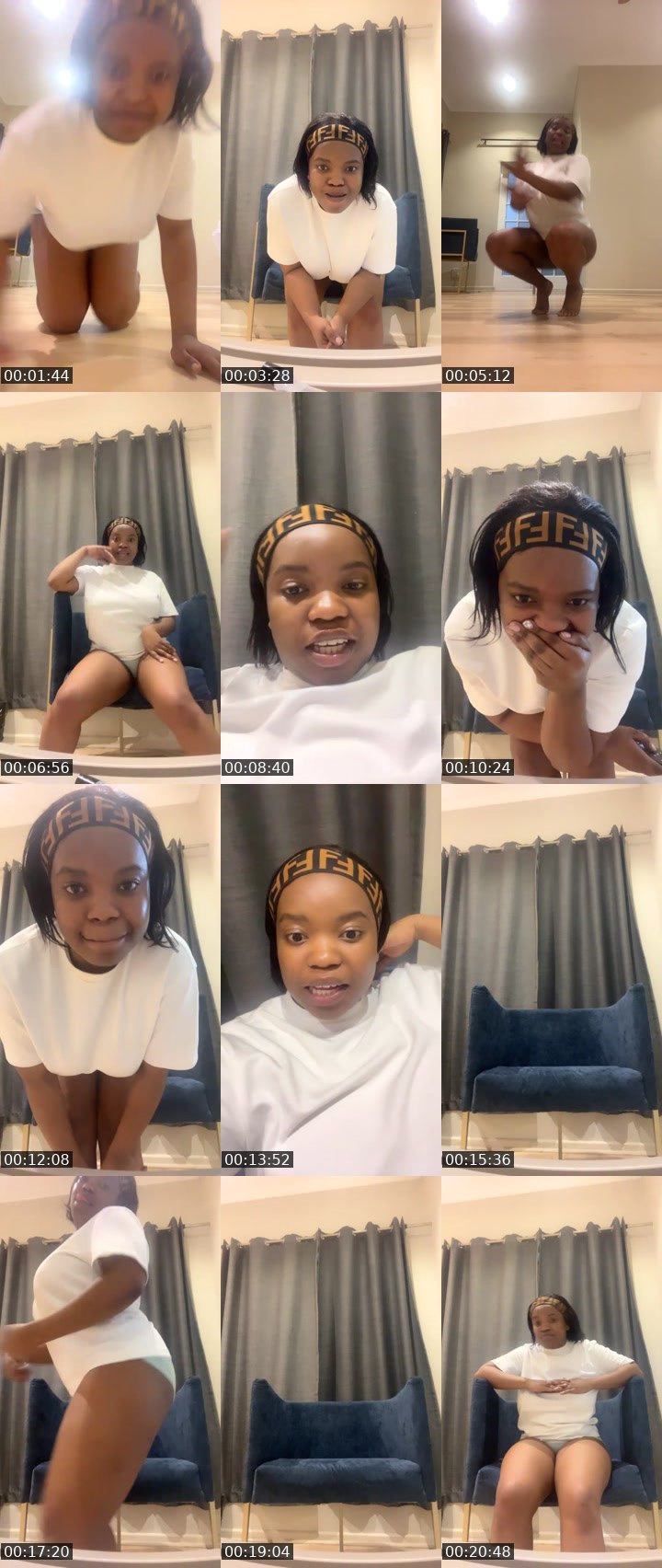 Contact-sheet preview of Mini Cee's Liveme recording